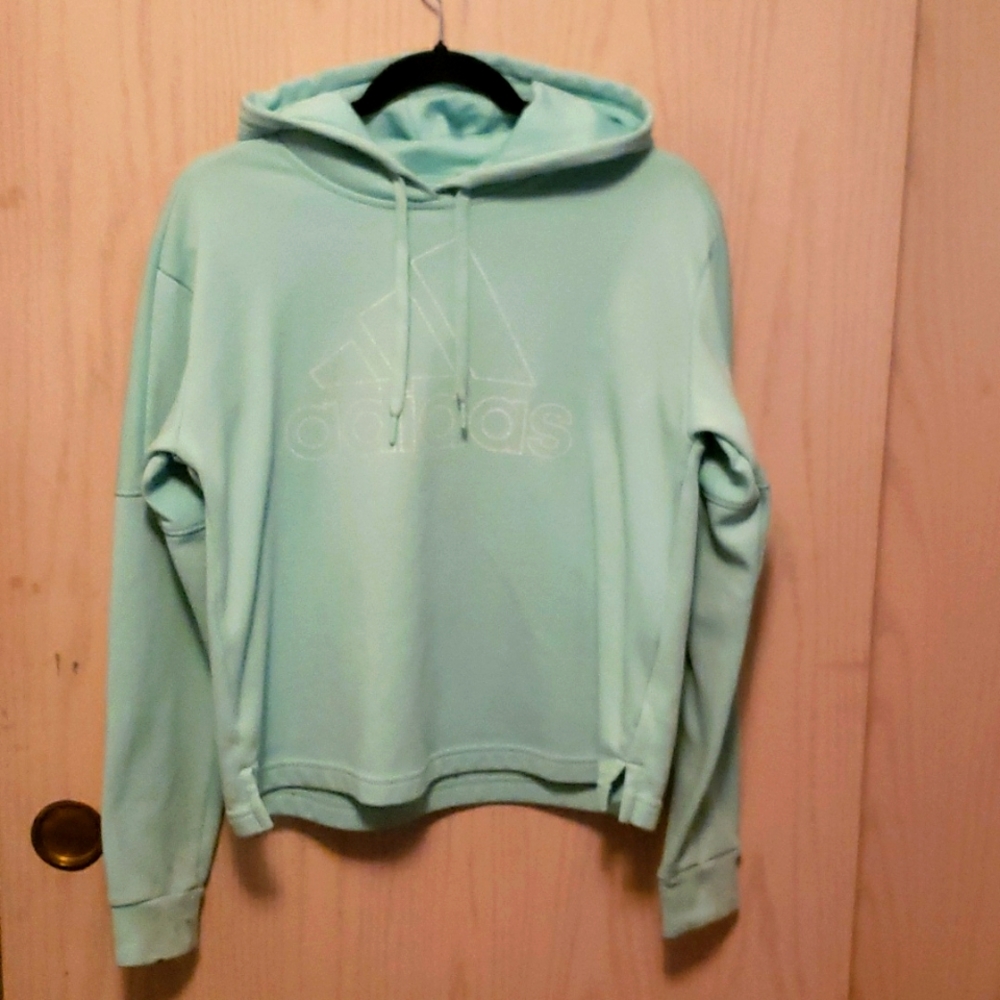 Womens Turquoise adidas hoodie size medium